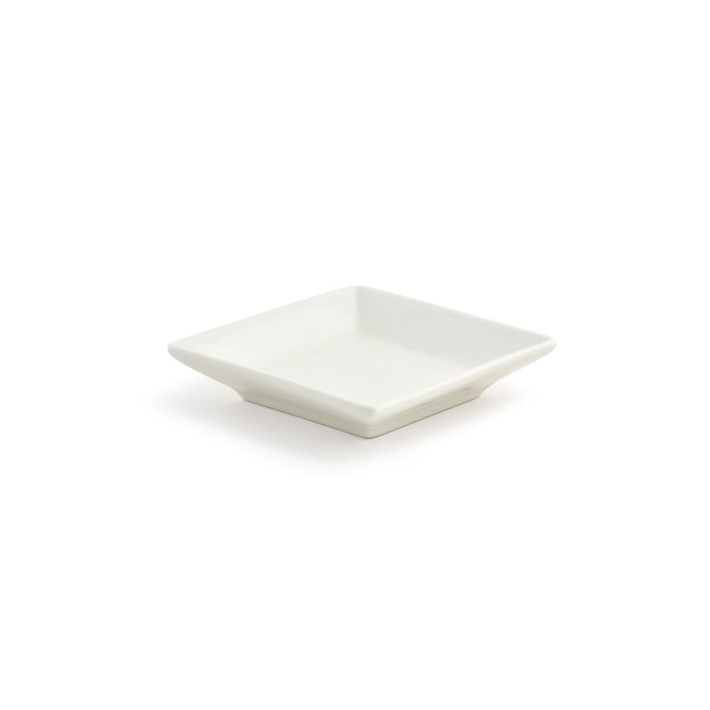 872-DAP039BEP23 3 1/2" Square Catalyst®Kyoto® Dish - Porcelain, White