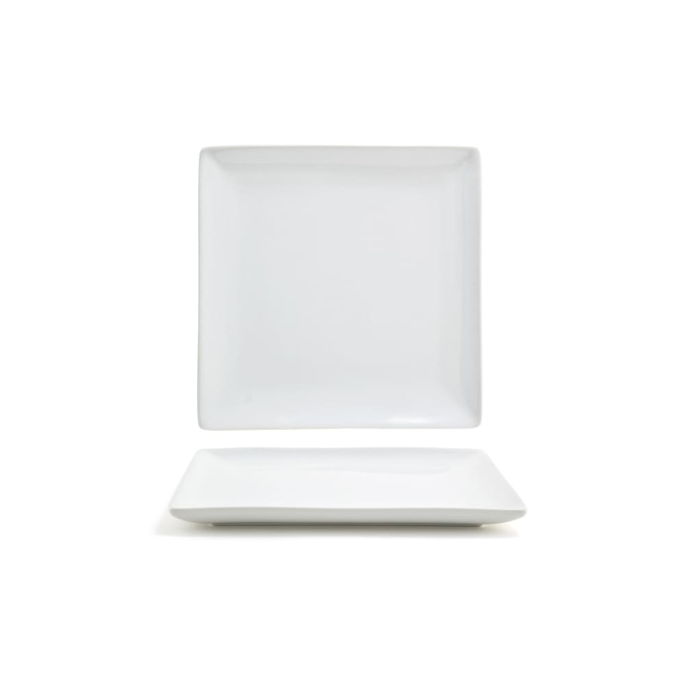 872-DAP018WHP23 6 1/2" Square Mod® Plate - Porcelain, White