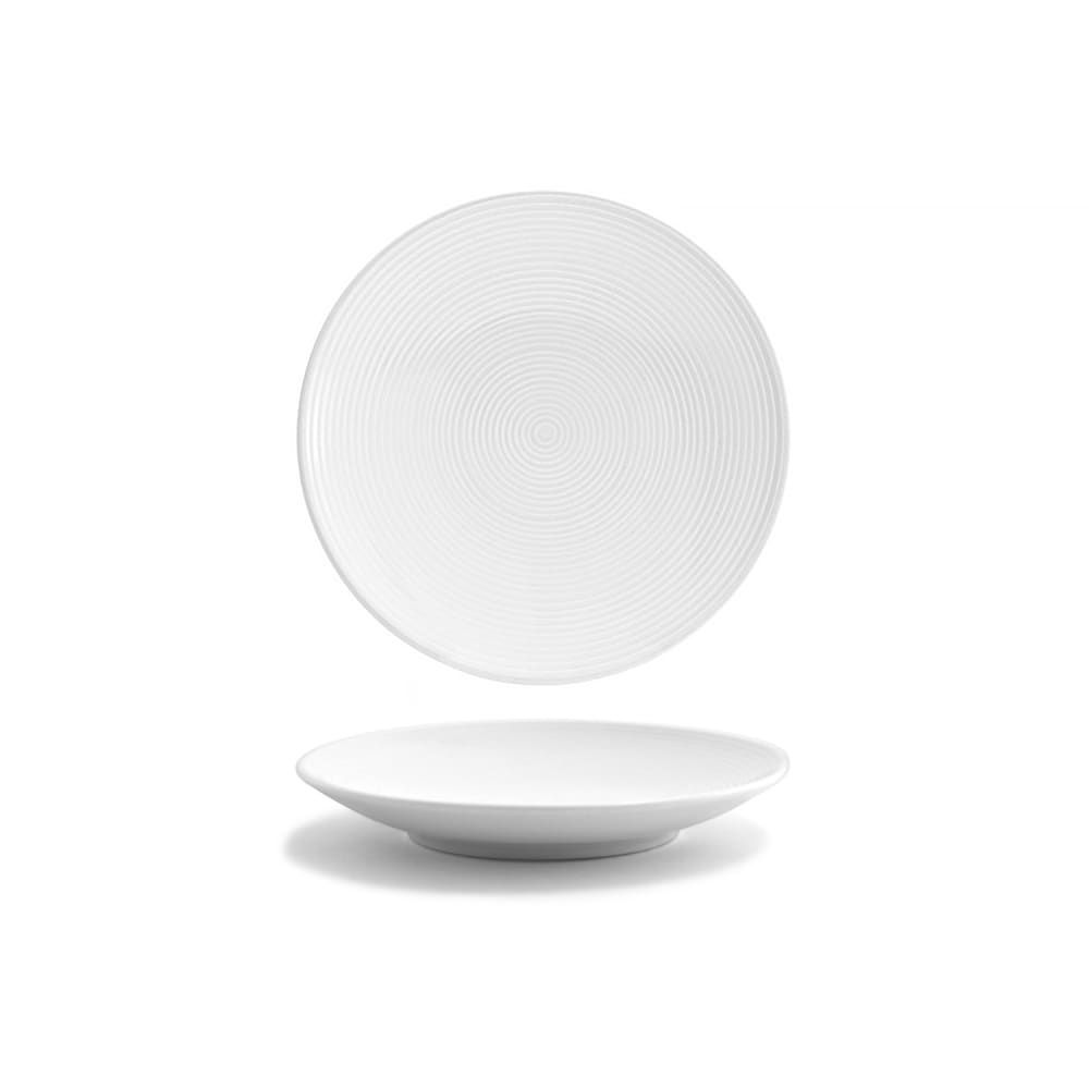 872-DBB001WHP23 6 1/2" Round Spiral® Plate - Porcelain, White