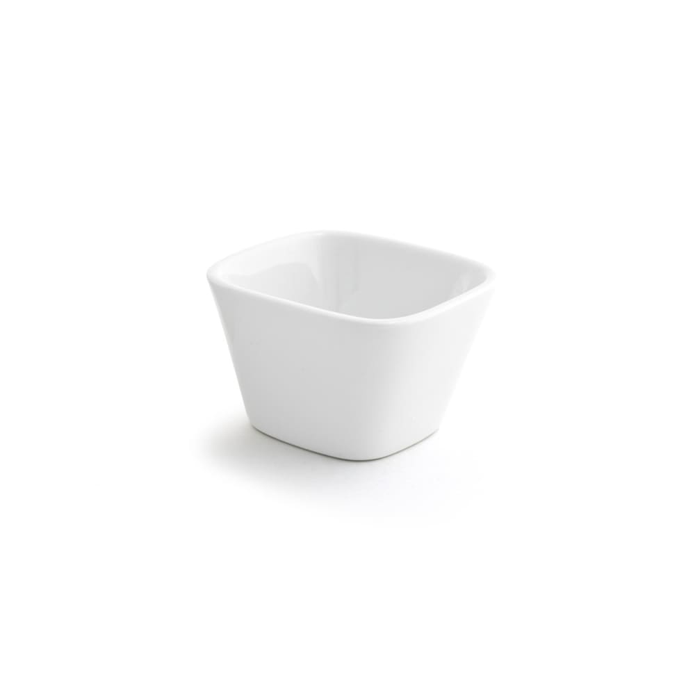 872-DBO047WHP23 7 oz Square Catalyst® Mod® Bowl - Porcelain, White