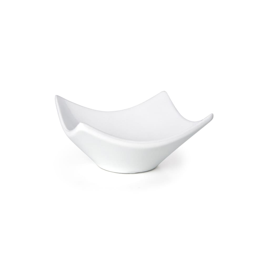 872-DBO072WHP22 7oz Square Origami® Bowl - Porcelain, White