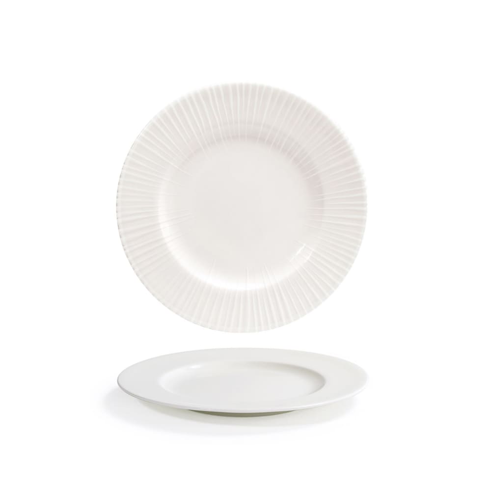 872-DAP088BEP22 6 1/4" Round Catalyst® Focus Plate - Porcelain, White