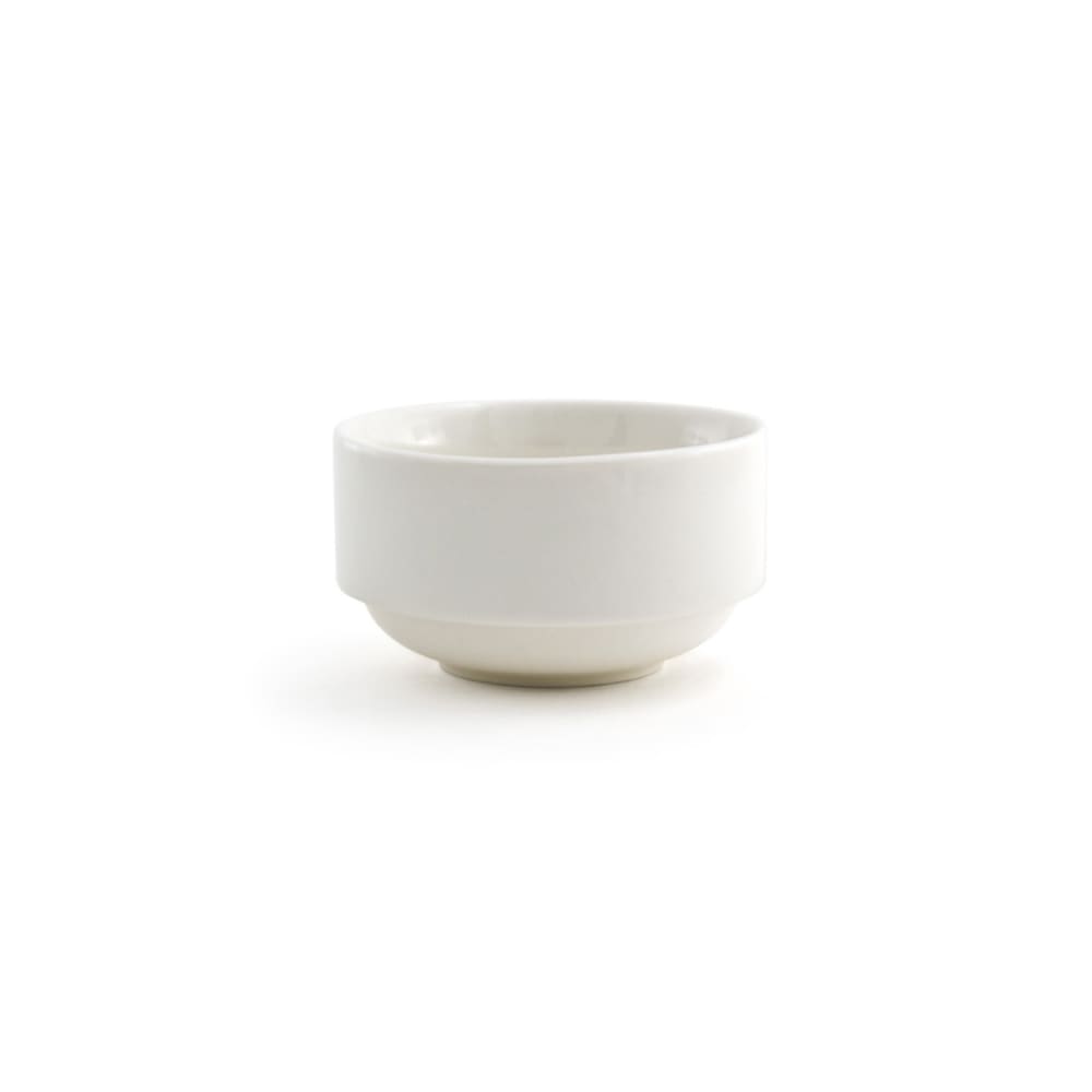 872-DBO054BEP23 9 oz Round Catalyst® Bouillon Bowl - Porcelain, White