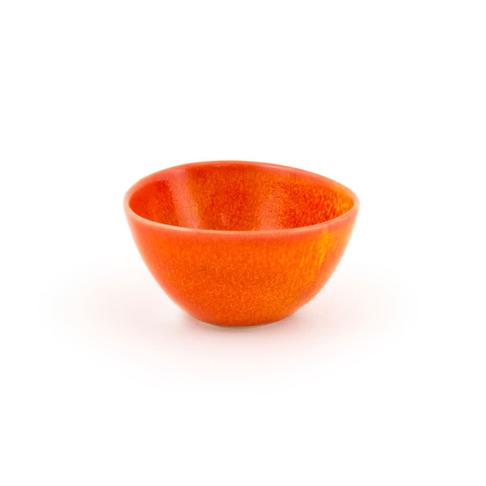 872-DBO141ORP23 7 oz Round Kiln® Bowl - Porcelain, Blood Orange