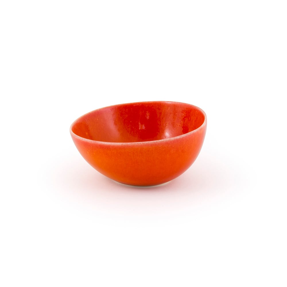 872-DBO142ORP23 10 oz Round Kiln® Bowl - Porcelain, Blood Orange