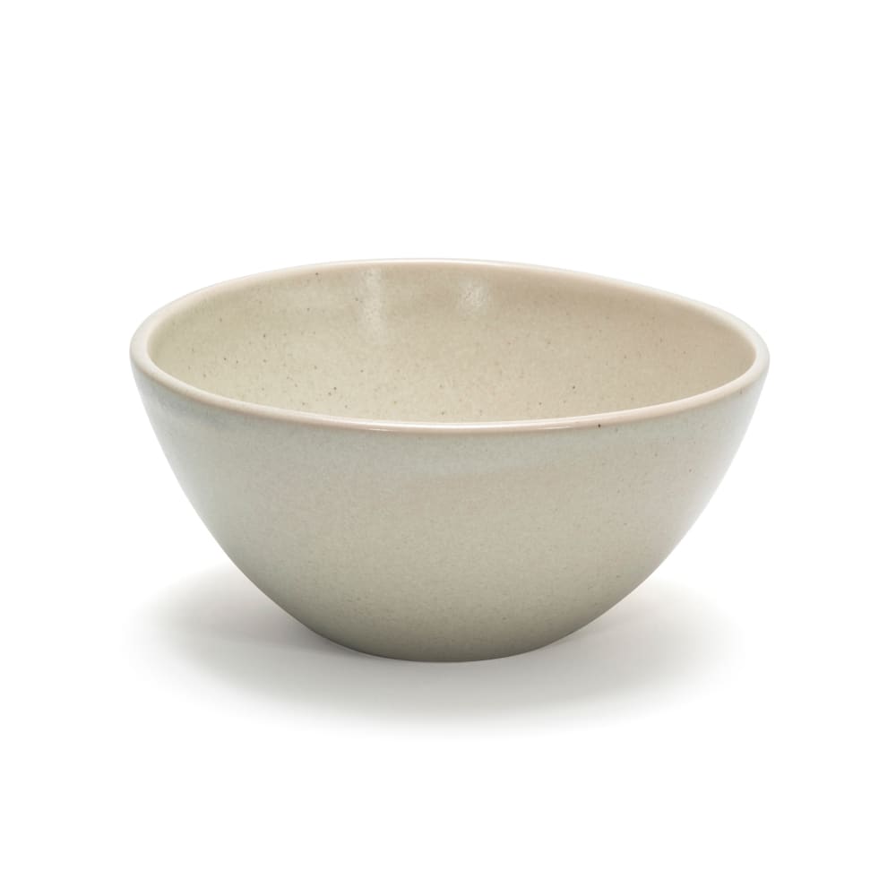 872-DBO154MUP21 42 oz Oval Kiln® Bowl - 7 1/4" x 7 1/2", Porcelain, Mushroom