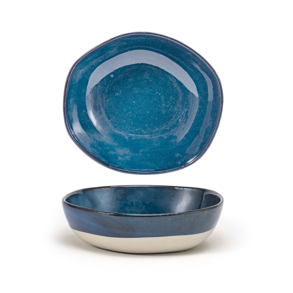 872-DBO161BLP21 48 oz Round Artefact™ Bowl - Porcelain, Indigo