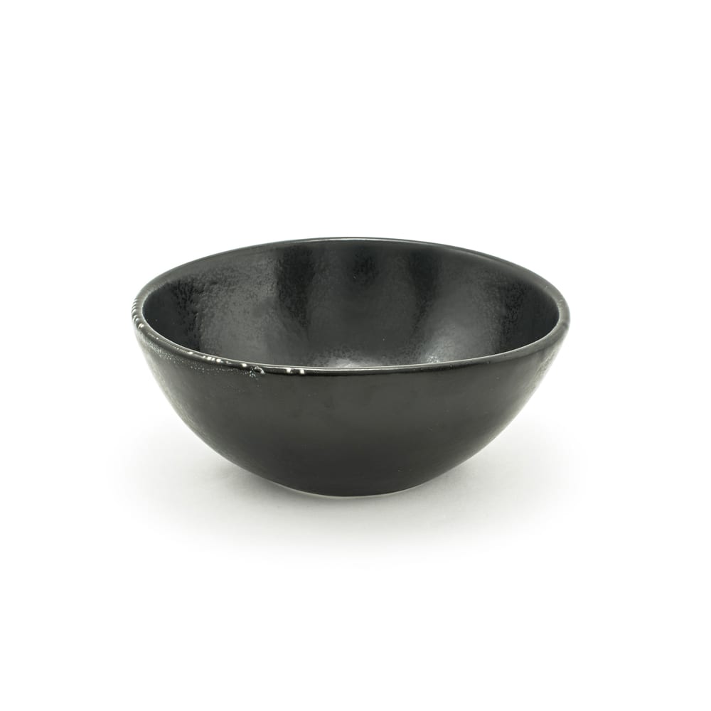 872-DBO153BKP22 28 oz Oval Kiln® Bowl - 7" x 6 1/4", Porcelain, Pepper