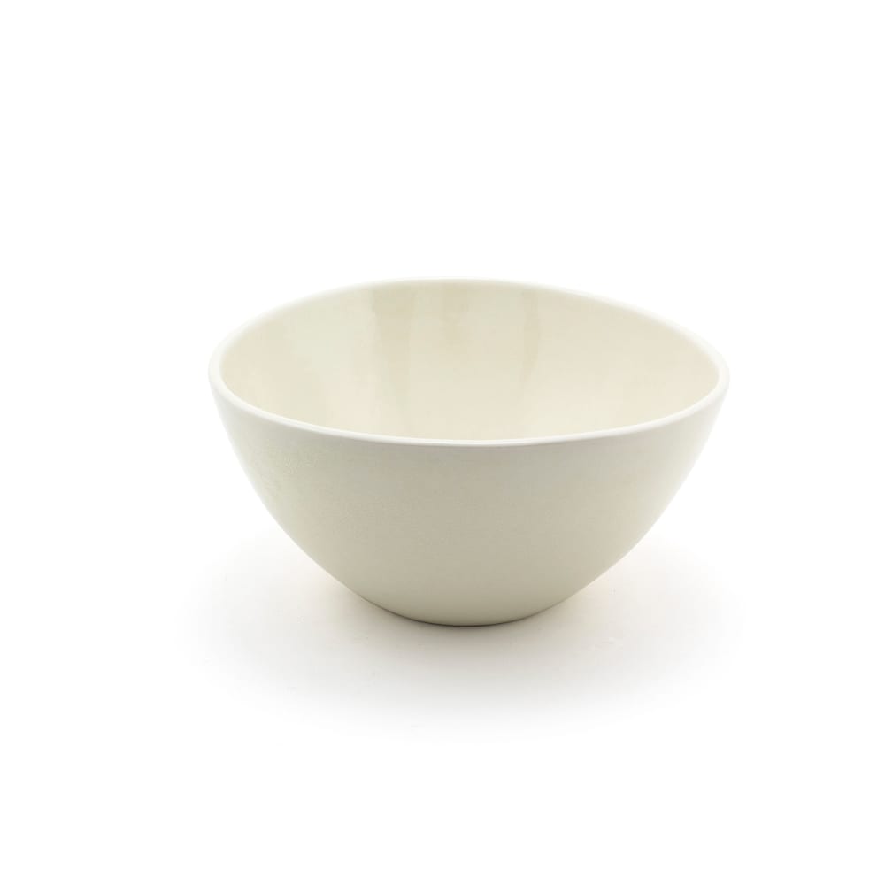 872-DBO154BEP21 42 oz Oval Kiln® Bowl - 7 1/4" x 7 1/2", Porcelain, Vanilla Bean