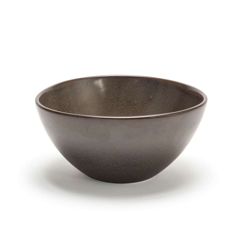 872-DBO154ESP21 42 oz Oval Kiln® Bowl - 7 1/4" x 7 1/2", Porcelain, Mocha