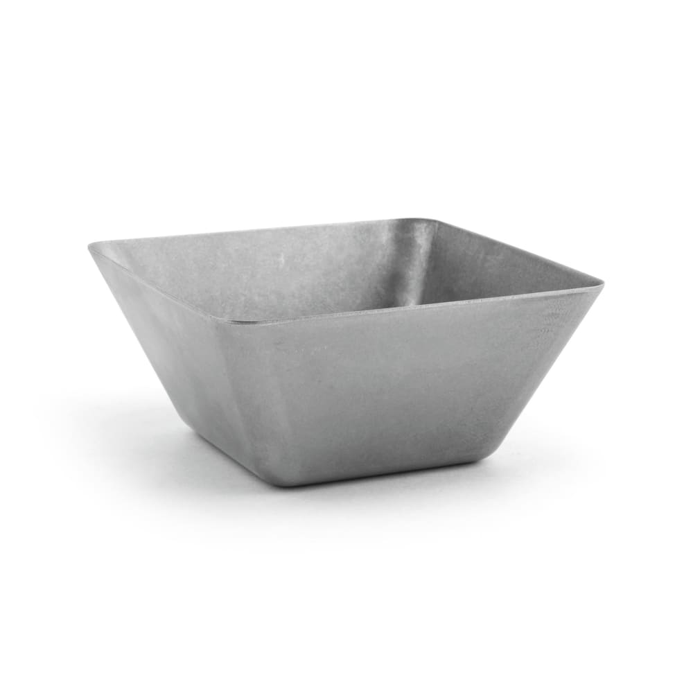 872-DBO158ANS23 13 oz Square Mod® Bowl - Stainless Steel, Antique