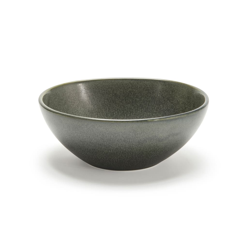 872-DBO153DGP22 28 oz Oval Kiln® Bowl - 7" x 6 1/4", Porcelain, Sage