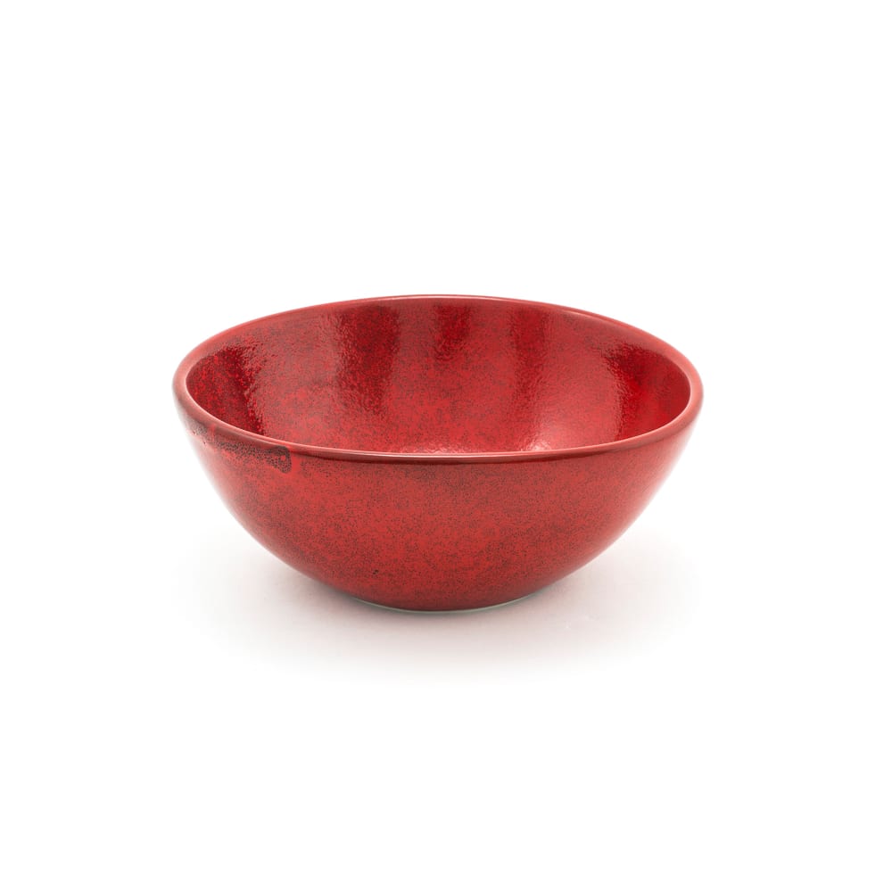872-DBO153RDP22 28 oz Oval Kiln® Bowl - 7" x 6 1/4", Porcelain, Chili