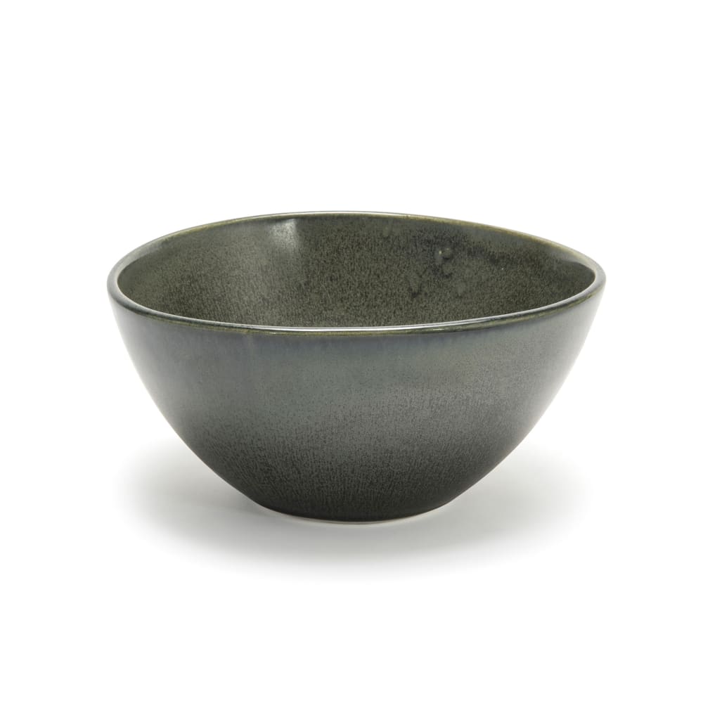 872-DBO154DGP21 42 oz Oval Kiln® Bowl - 7 1/4" x 7 1/2", Porcelain, Sage