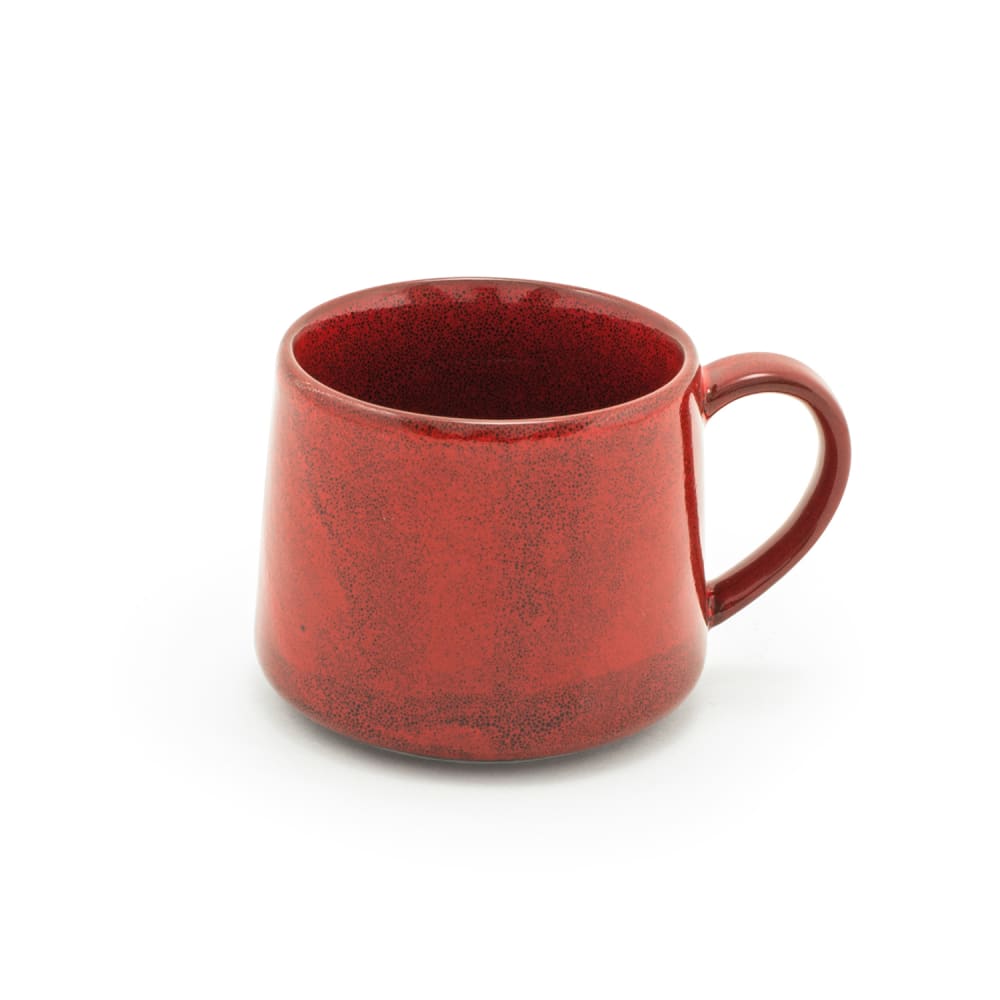 872-DCS046RDP23 10 oz Kiln® Cup - Porcelain, Chili