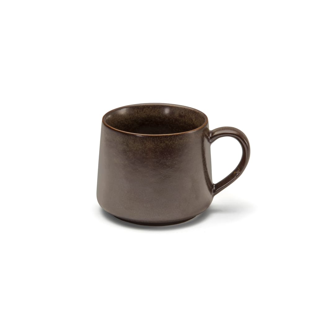872-DCS046ESP23 10 oz Kiln® Cup - Porcelain, Mocha