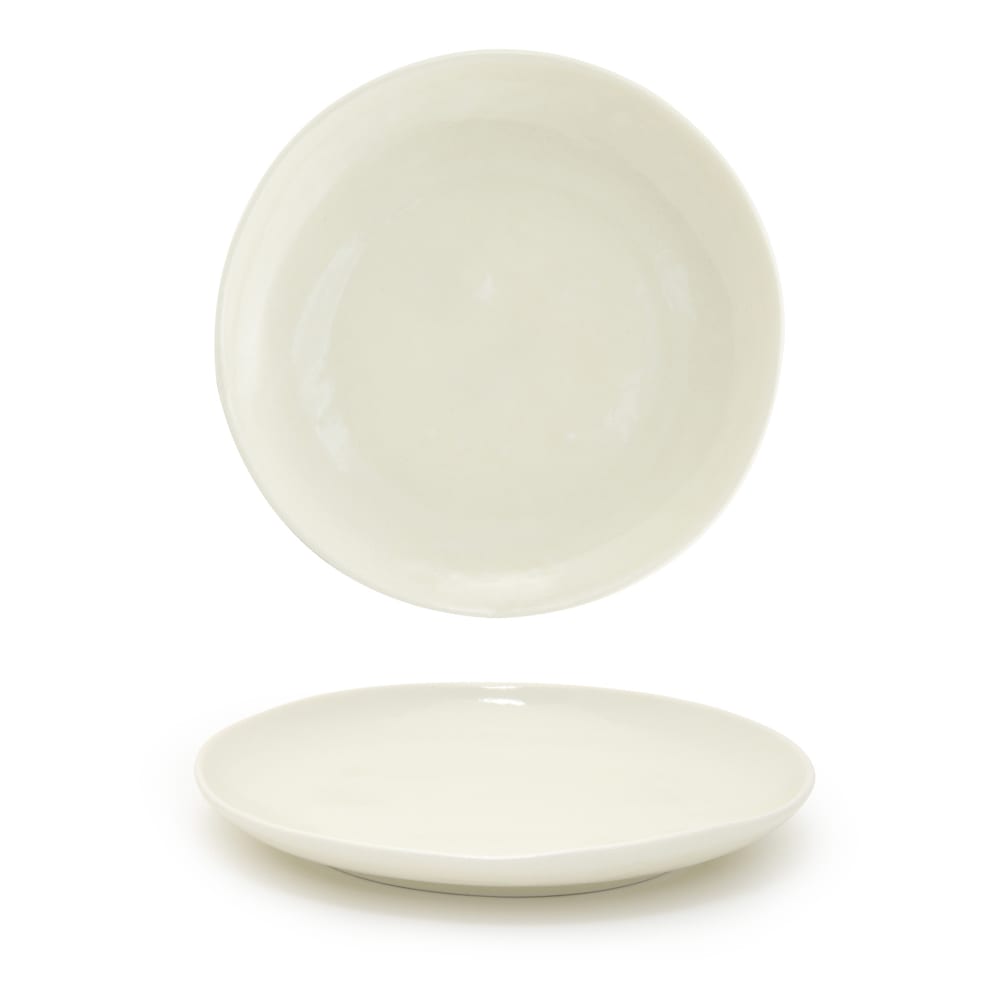 872-DDP061BEP22 10" Round Kiln® Plate - Porcelain, Vanilla Bean