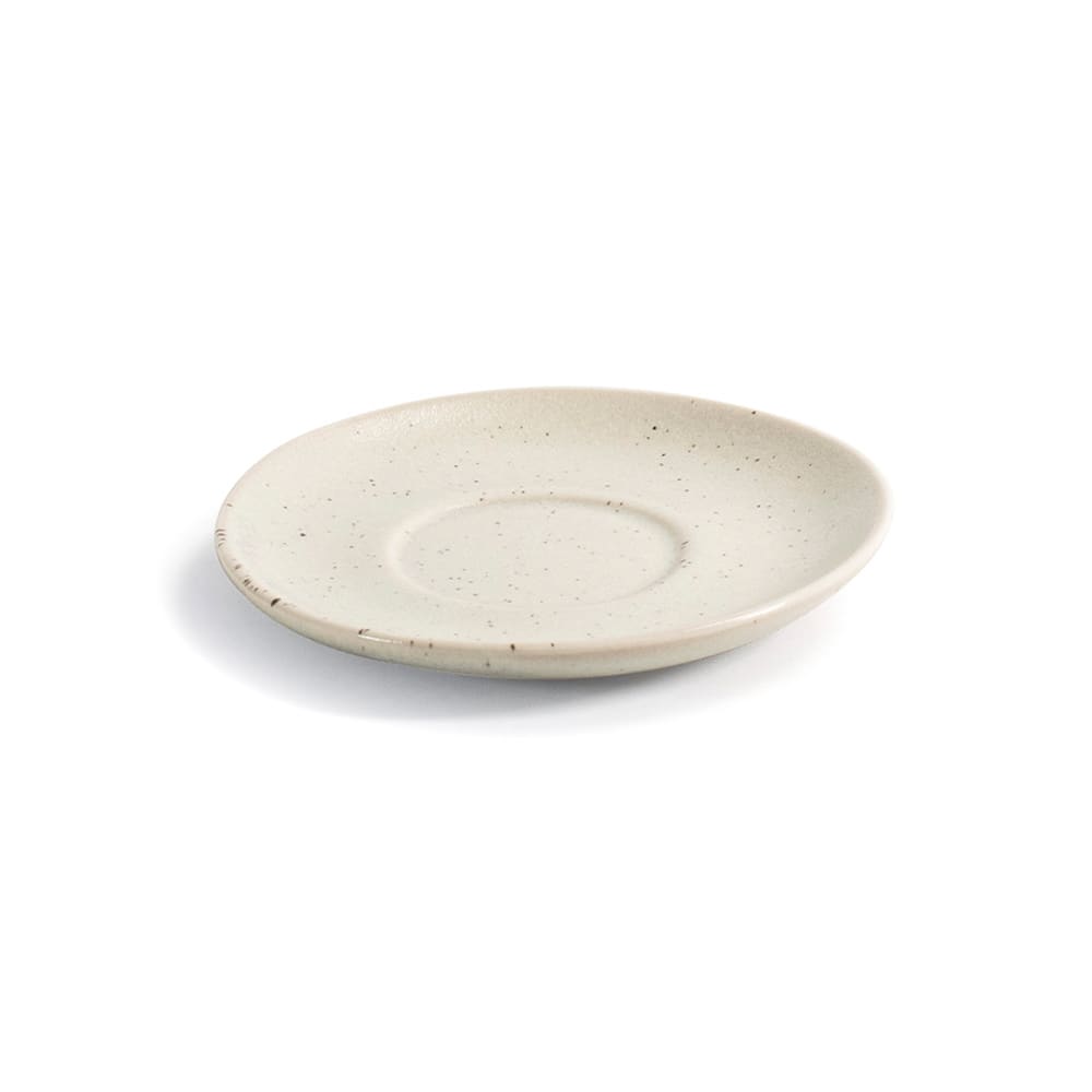 872-DCS059MUP23 4 3/4" Round Kiln® Saucer - Porcelain, Mushroom