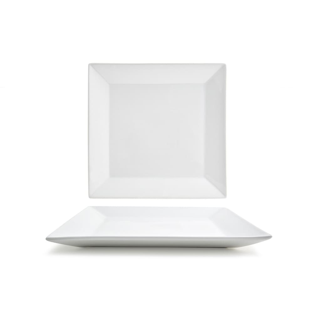 872-DDP005WHP23 10 3/4" Square Kyoto™ Plate - Porcelain, White