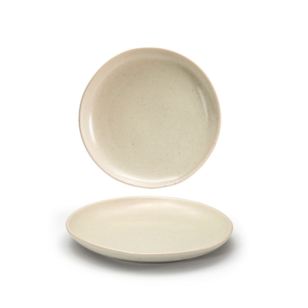 872-DDP061MUP22 10" Round Kiln® Plate - Porcelain, Mushroom