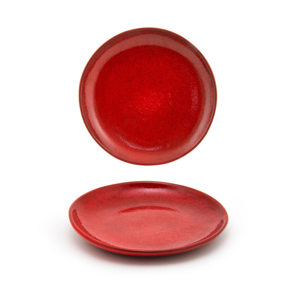 872-DDP061RDP22 10" Round Kiln® Plate - Porcelain, Chili