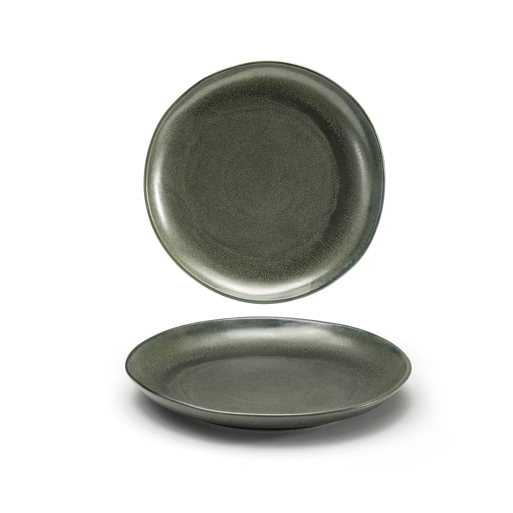872-DDP061DGP22 10" Round Kiln® Plate - Porcelain, Sage