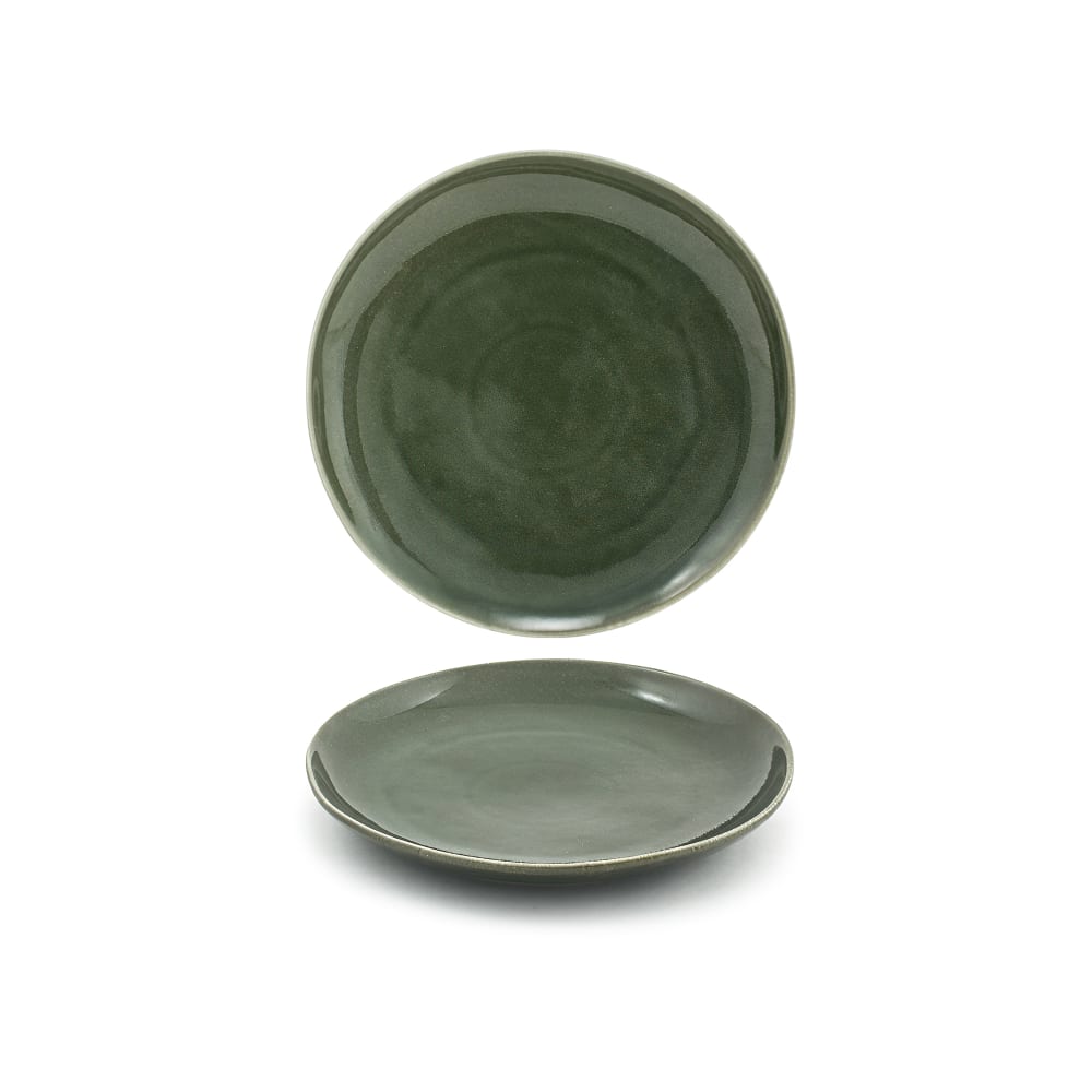 872-DDP061GRP22 10" Round Kiln® Plate - Porcelain, Leek
