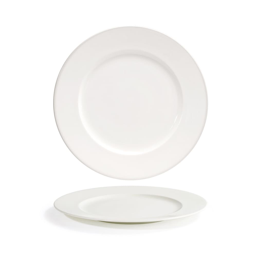 872-DDP079BEP21 11 1/2" Round Round Catalyst® Plate - Porcelain, White