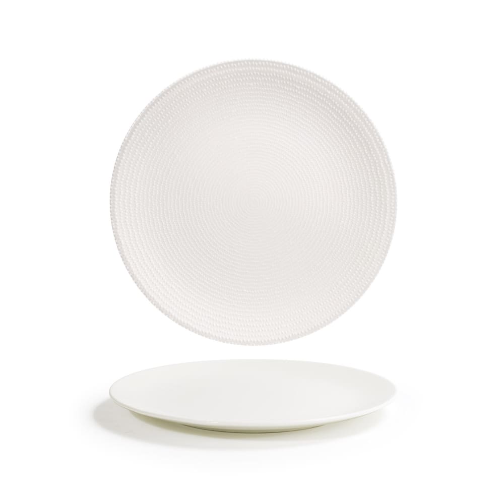 872-DDP092BEP22 9 1/2" Round Catalyst® Pearl Plate - Porcelain, White