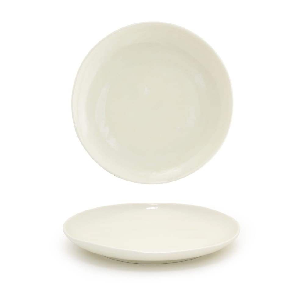 872-DOS029BEP22 11" Round Kiln® Plate - Porcelain, Vanilla Bean