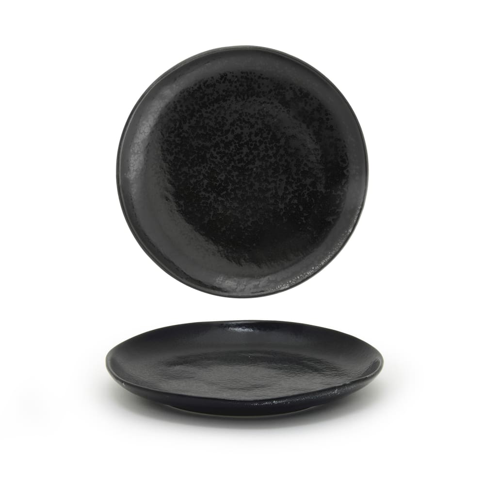 872-DOS029BKP22 11" Round Kiln® Plate - Porcelain, Pepper