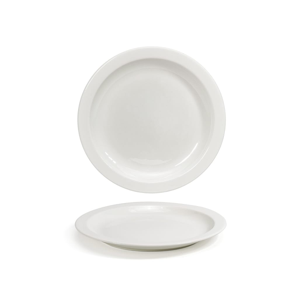 872-DDP097BEP22 9" Round Catalyst® Plate - Porcelain, White