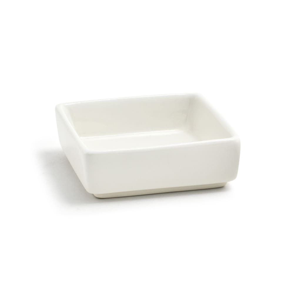 872-DSD028BEP24 2 1/2 oz Square Catalyst® Mod® Ramekin - Porcelain, White