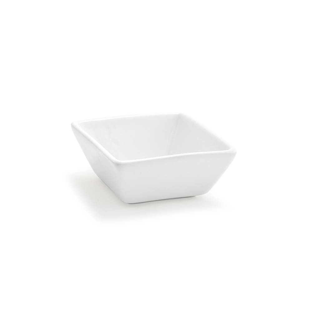 872-DSD026WHP13 4 oz Square Kyoto™ Bowl - Porcelain, White
