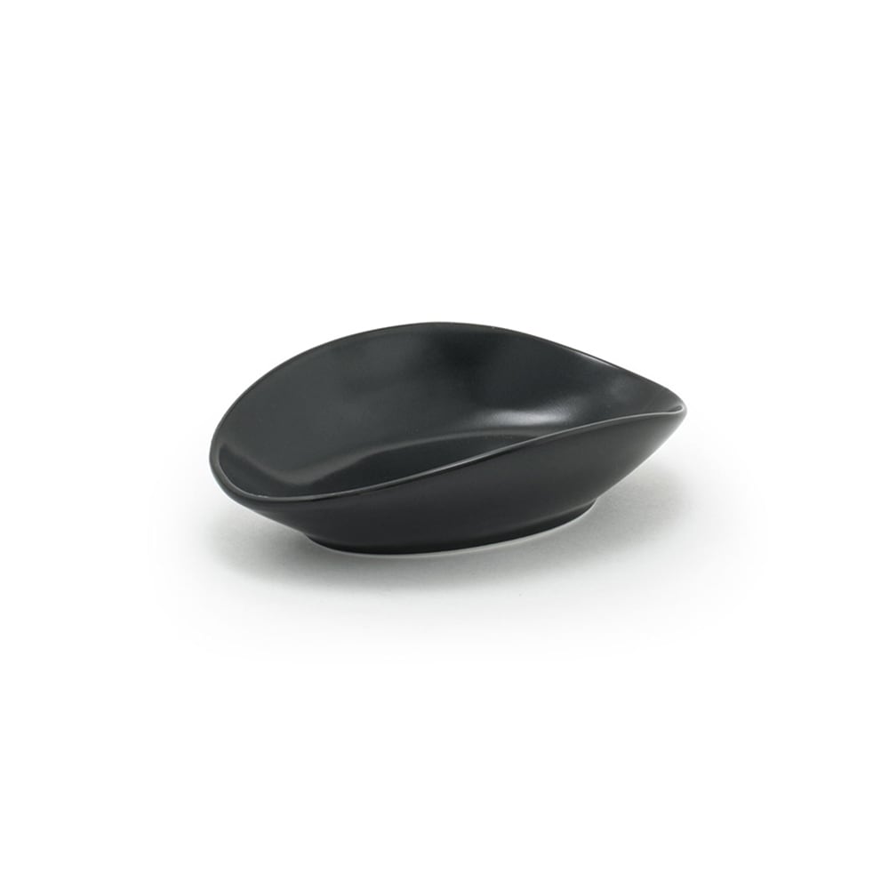 872-DSD061BKP23 3 oz Oval Tides™ Ramekin - 5" x 3 1/4", Porcelain, Mussel