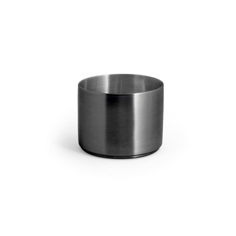 872-DSD072BKS23 9 oz Round Soho Ramekin - Stainless Steel, Black