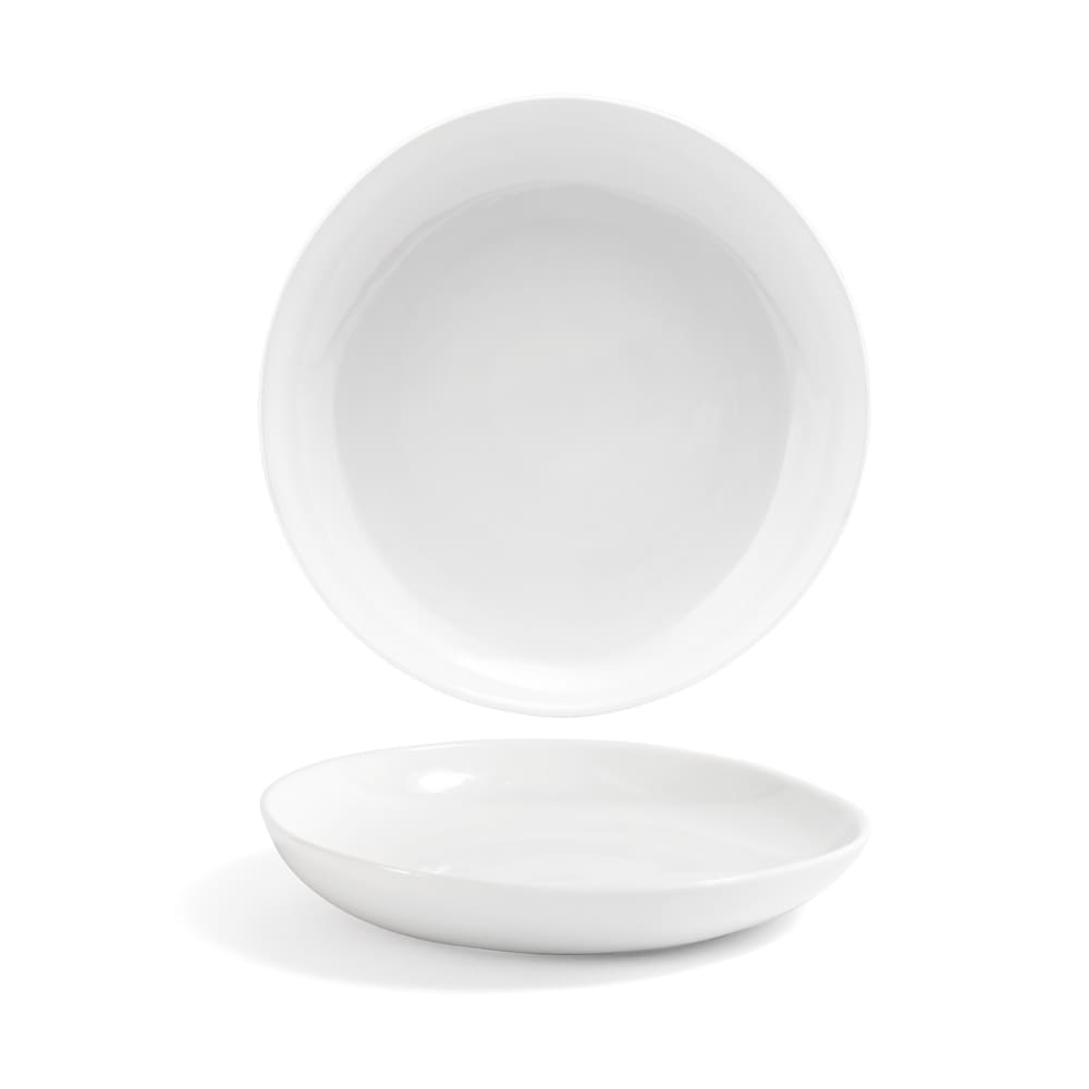872-DSP031WHP23 8" Round Kiln® Plate - Porcelain, White