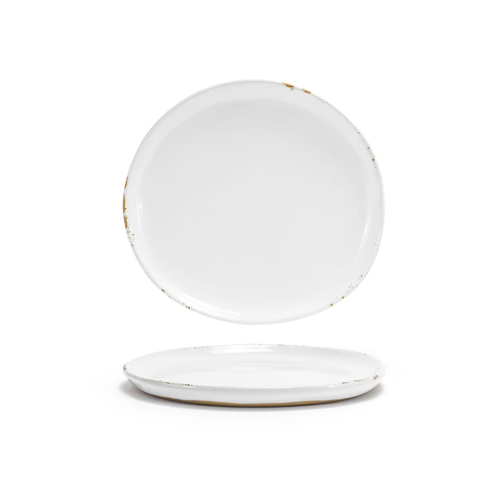 872-DSP036WHP23 7 1/2" Round Artefact™ Plate - Porcelain, Superwhite