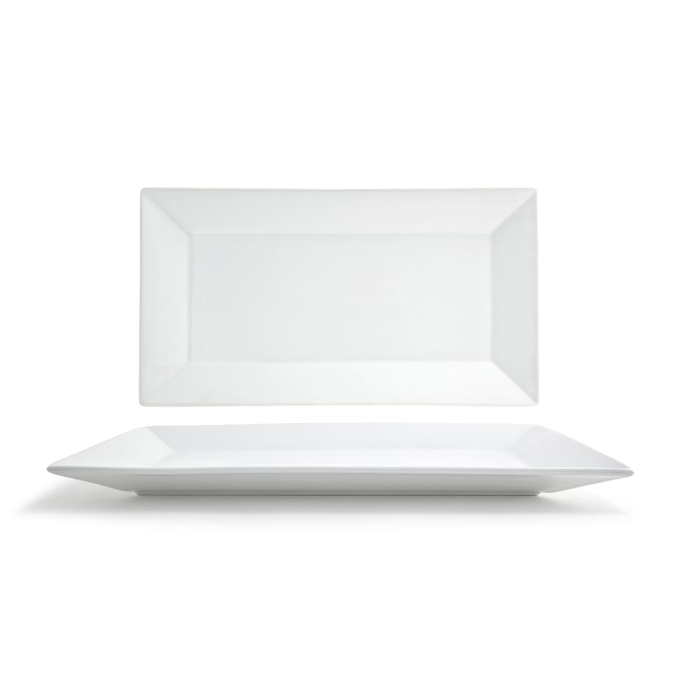 872-SPT000WHP10 Rectangular Kyoto™  Platter - 18" x 10", Porcelain, White