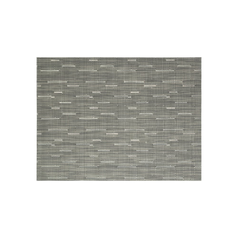 872-XPM063GYV83 Rectangular Coal Placemat - 16" x 12", Woven Vinyl, Metroweave®