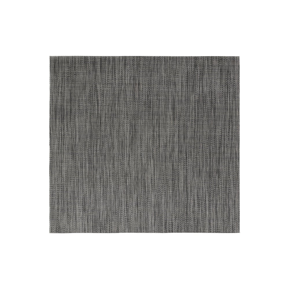 872-XPM029BKV83 Square Black Placemat - 14" x 13", Woven Vinyl, Metroweave®