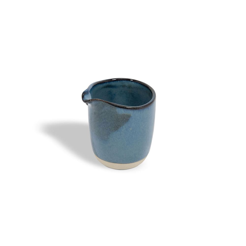 872-TCR018BLP23 4 oz Artefact™ Pourer - Porcelain, Indigo