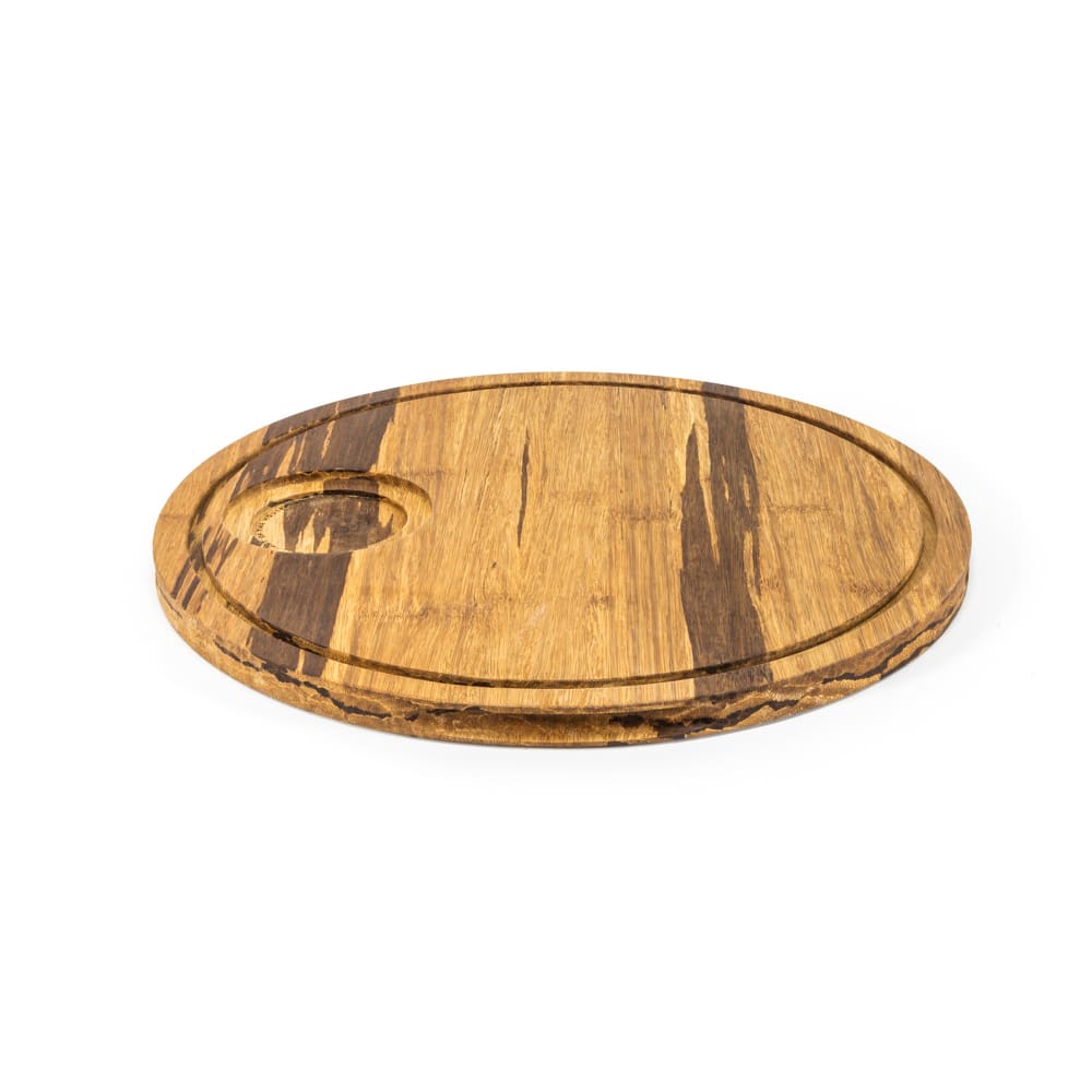 872-SPT054MUB21 12" Round Rustic Chic™ Cutting Board, Bamboo