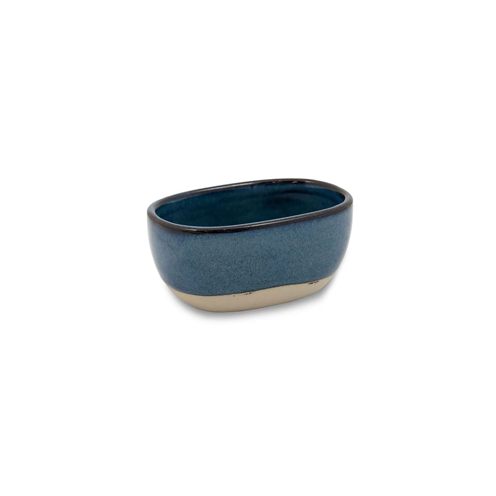 872-TSH010BLP22 Oval Sugar Caddy - Porcelain, Indigo