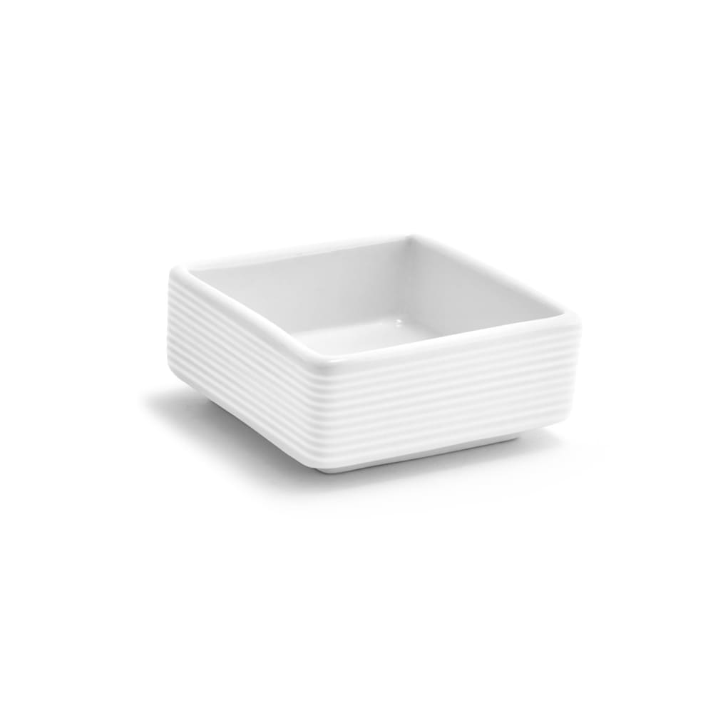 872-TSH007WHP23 3 oz Square Spiral® Dish - Porcelain, White