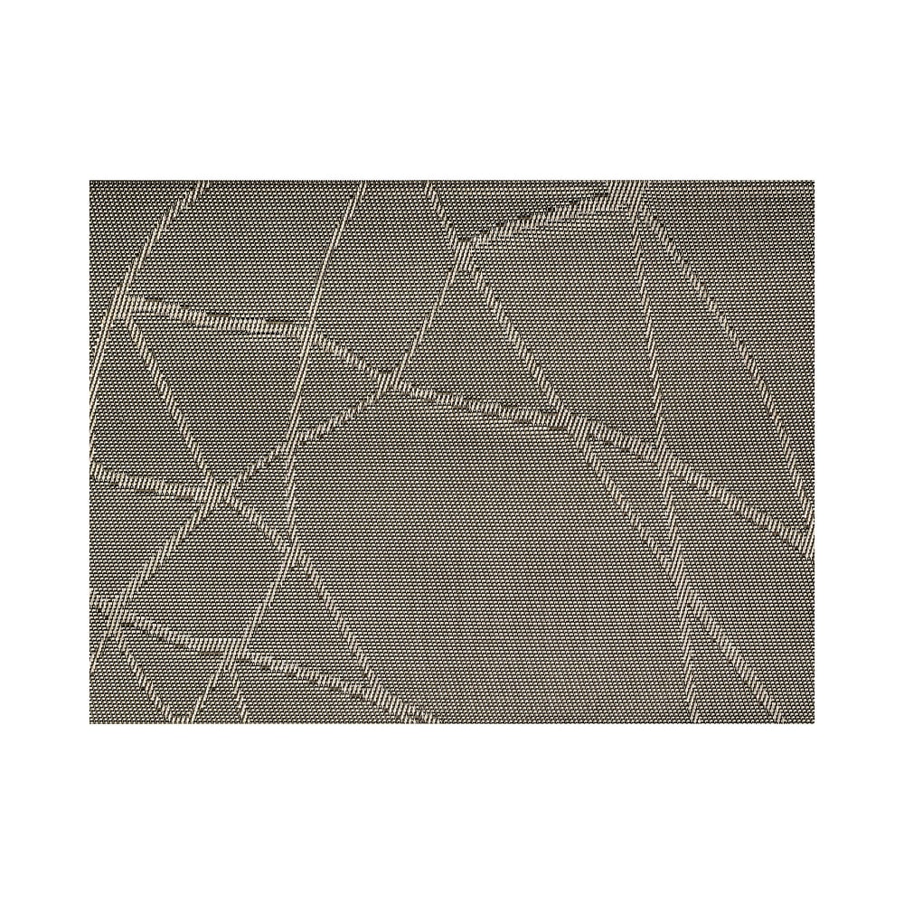 872-XPM092SIV83 Rectangular Metallic Placemat - 16" x 12", Woven Vinyl, Metroweave®