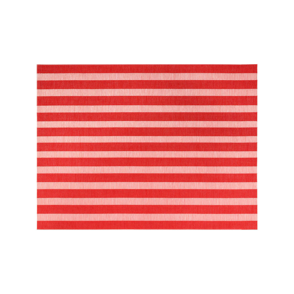 872-XPM109RDV83 Rectangular Coral Placemat - 16" x 12", Woven Vinyl, Metroweave®