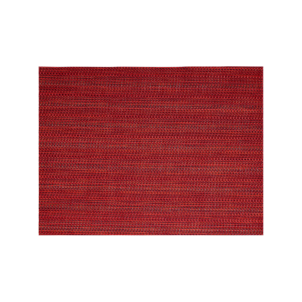 872-XPM094RDV83 Rectangular Red Placemat - 16" x 12", Woven Vinyl, Metroweave®