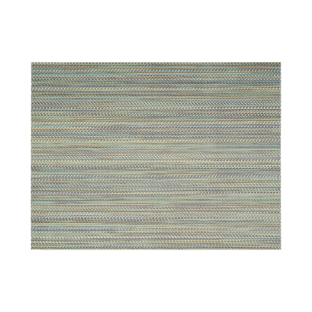 872-XPM105GYV83 Rectangular Peacock Placemat - 16" x 12", Woven Vinyl, Metroweave®