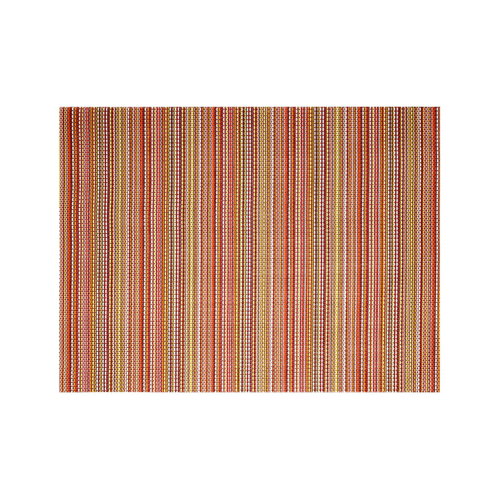 872-XPM096RDV83 Rectangular Red Placemat - 16" x 12", Woven Vinyl, Metroweave®